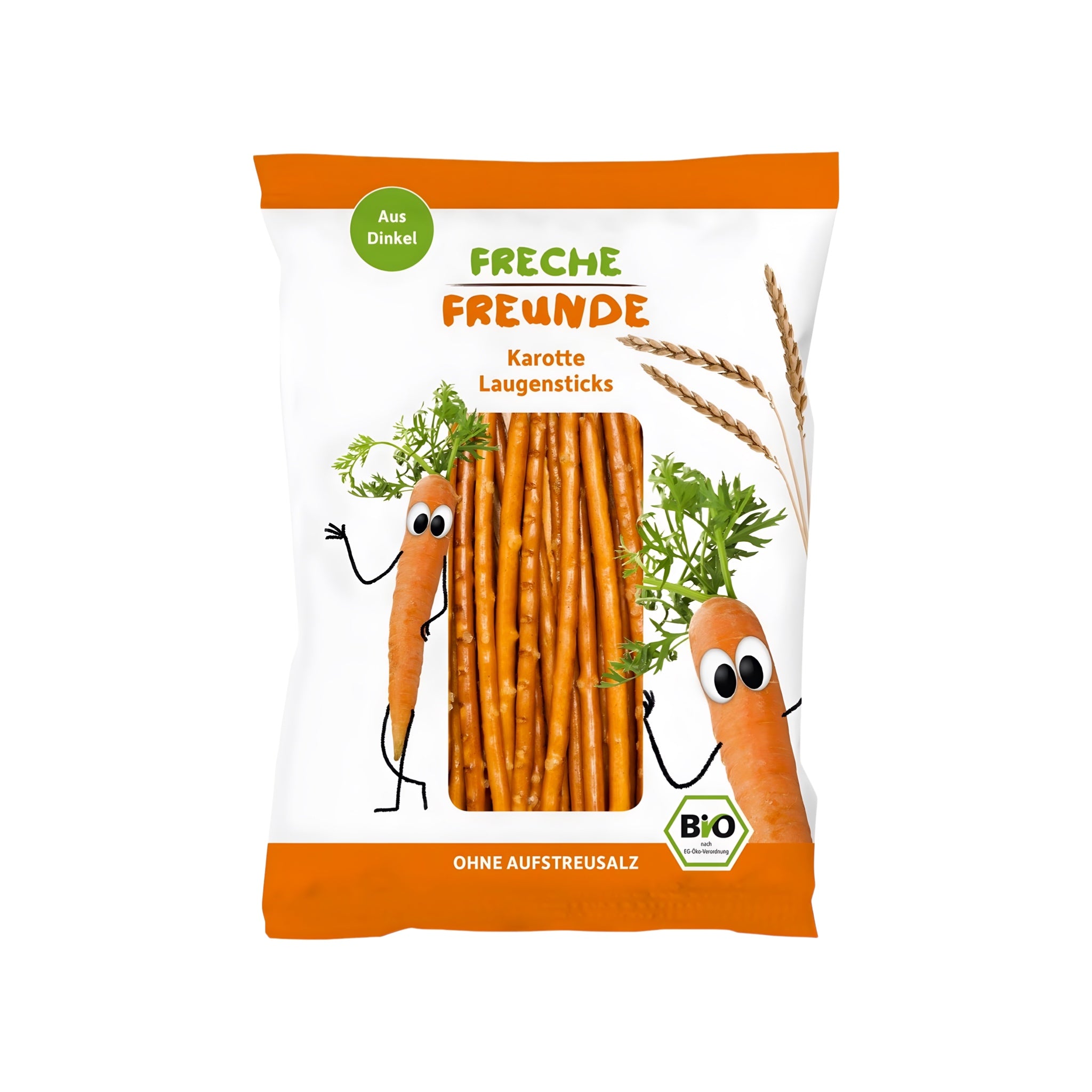 Bâtonnets de bretzel aux carottes bio 75 g