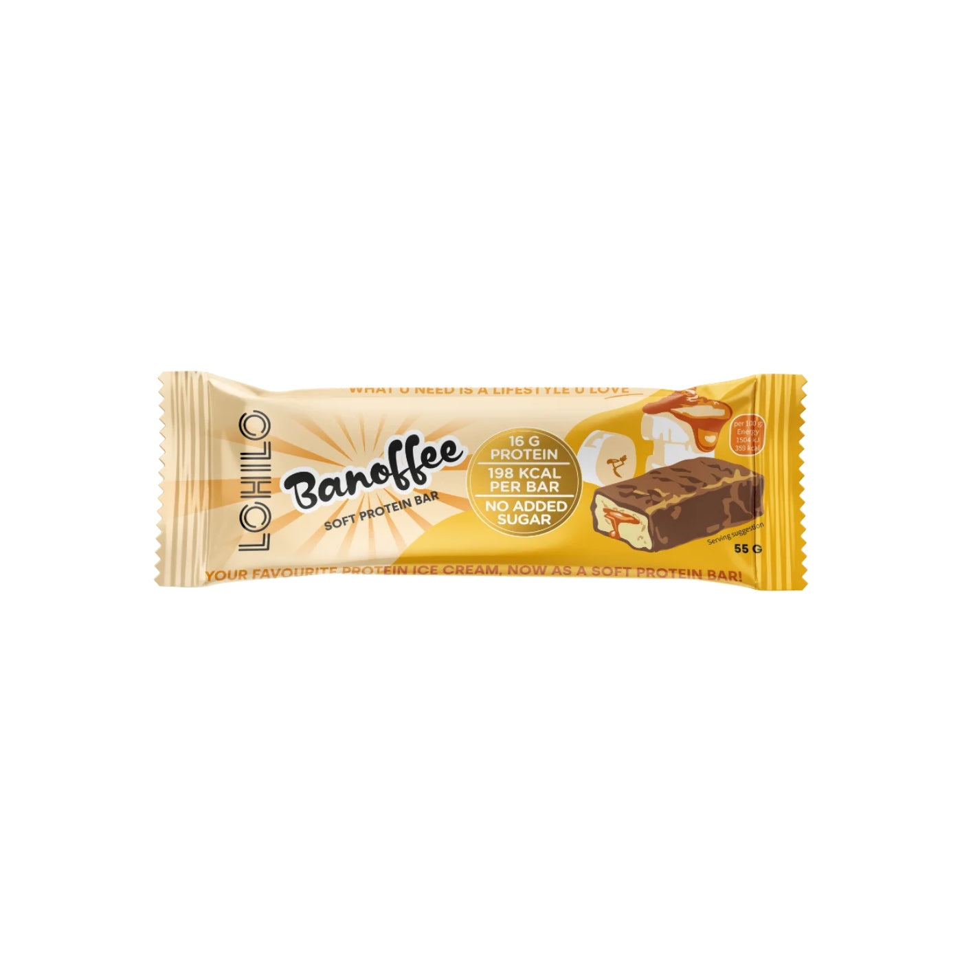 High Protein Riegel Soft Core - Banoffee 55g