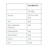 Feine Schweizer Vollmichschokolade 41% Bio 91g
