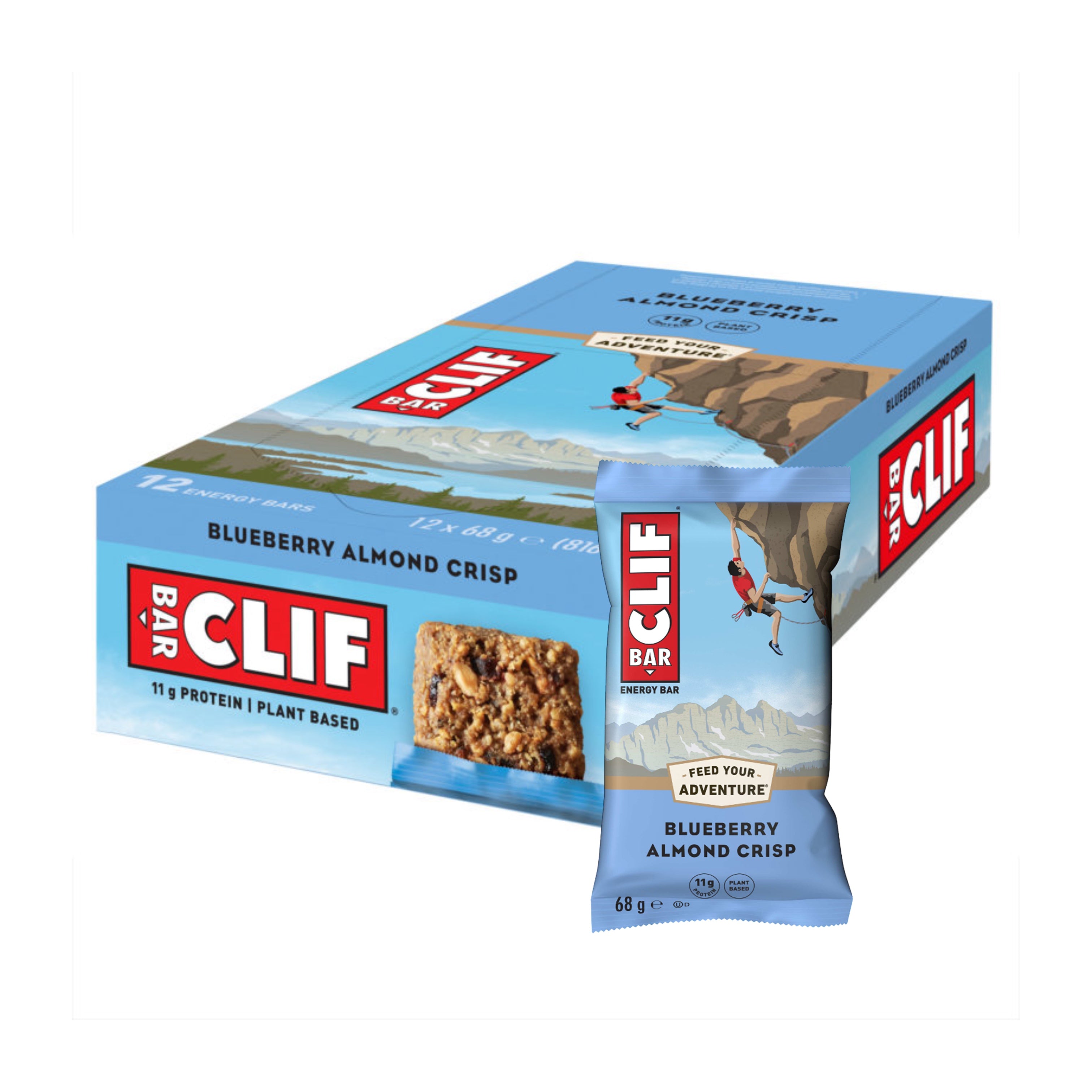 CLIF Bar Blueberry Almond Crisp 12 x 68g