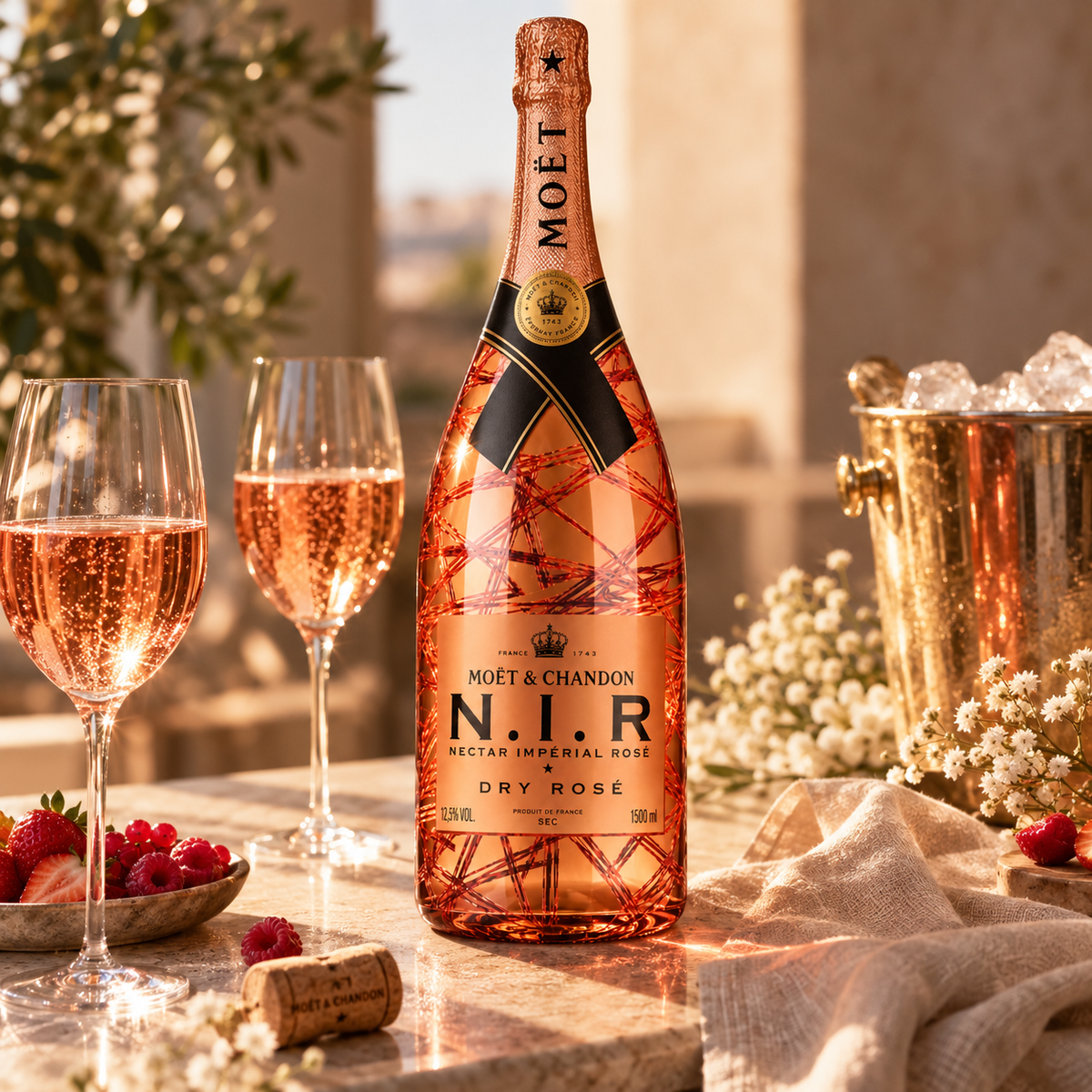 Moët & Chandon Champagne Rosé N.I.R. Nectar Impérial Dry Luminous Edition - 750 ml