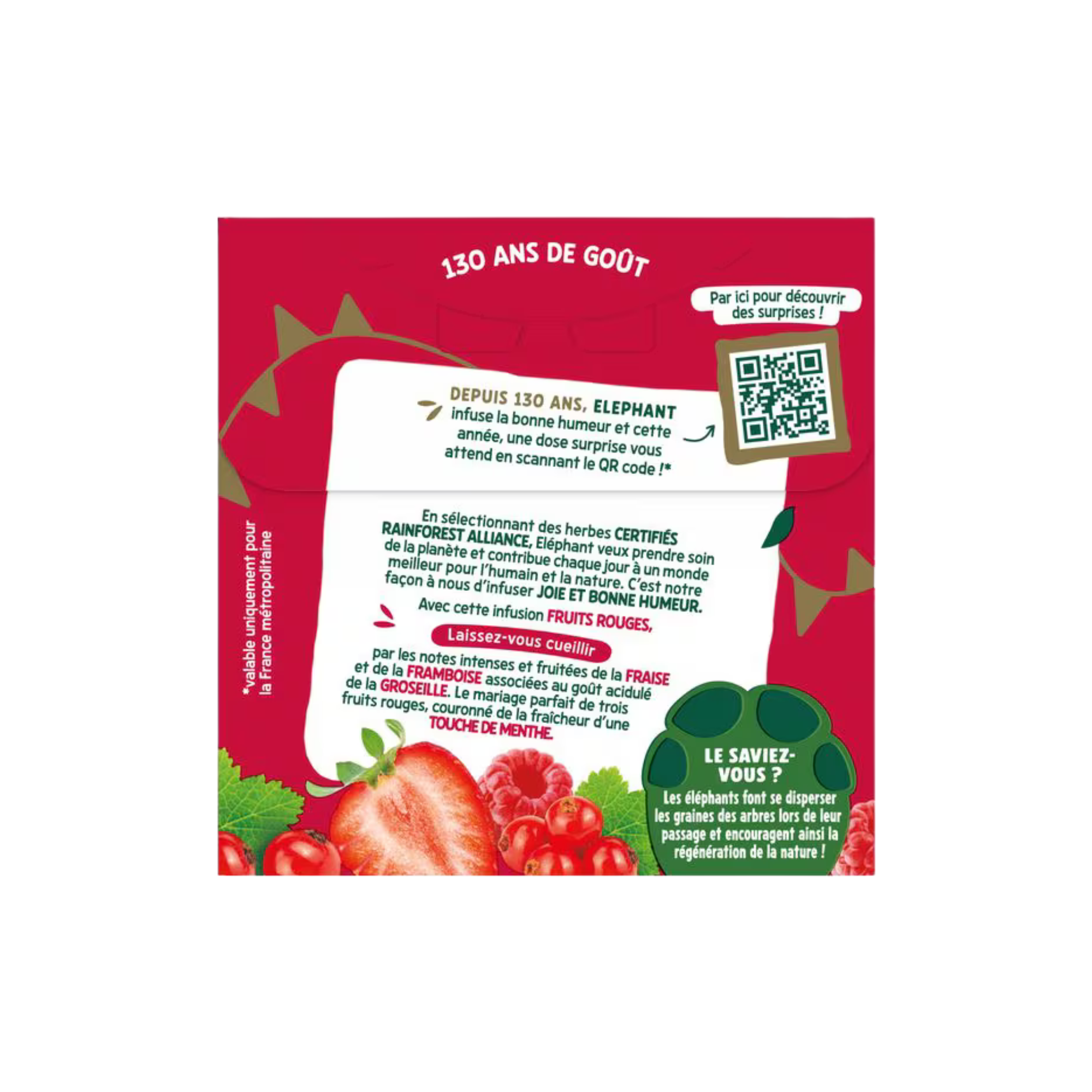 Tee Infusion Rote Früchte - 20 Beutel