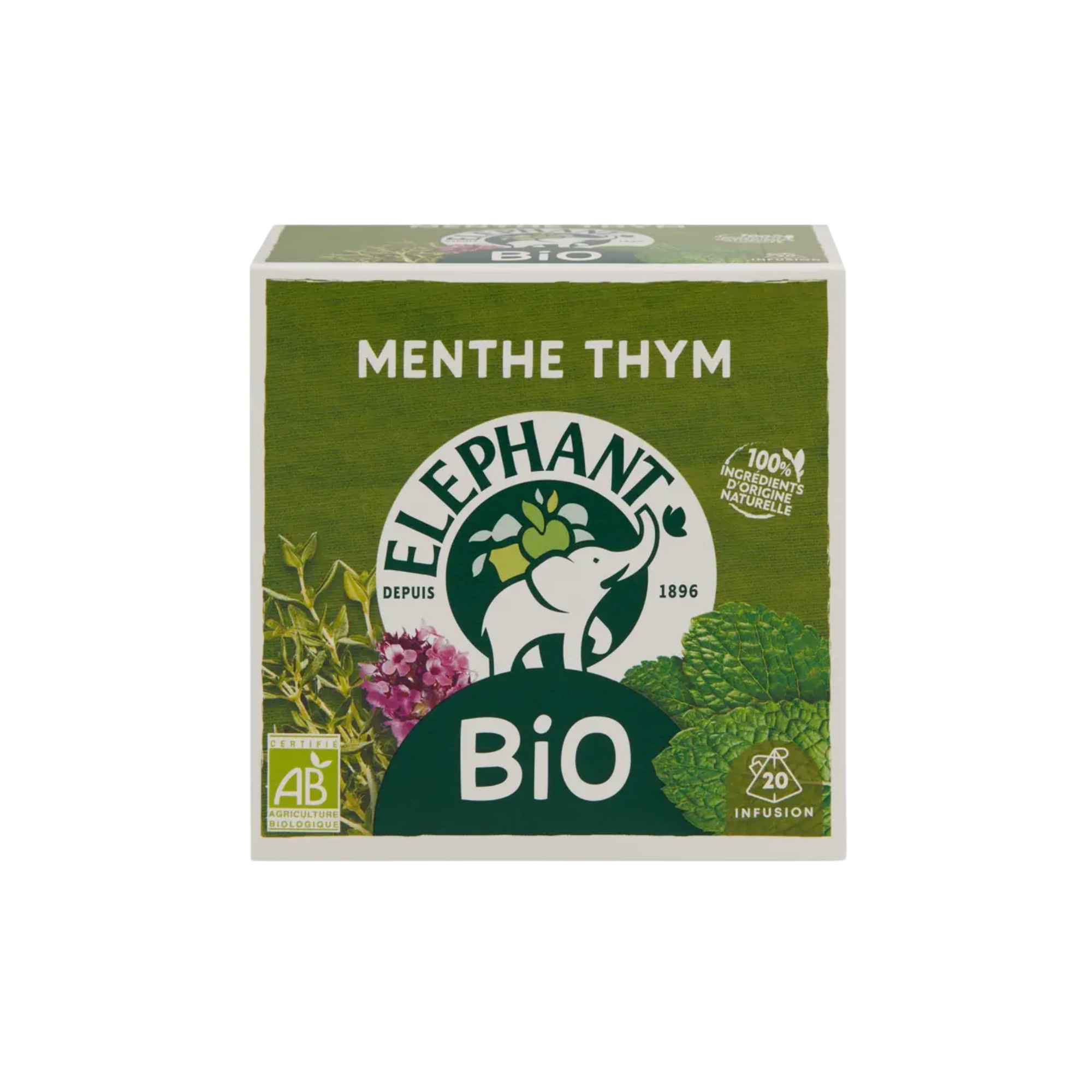 Tee Infusion Minze & Thymian Bio - 20 Beutel