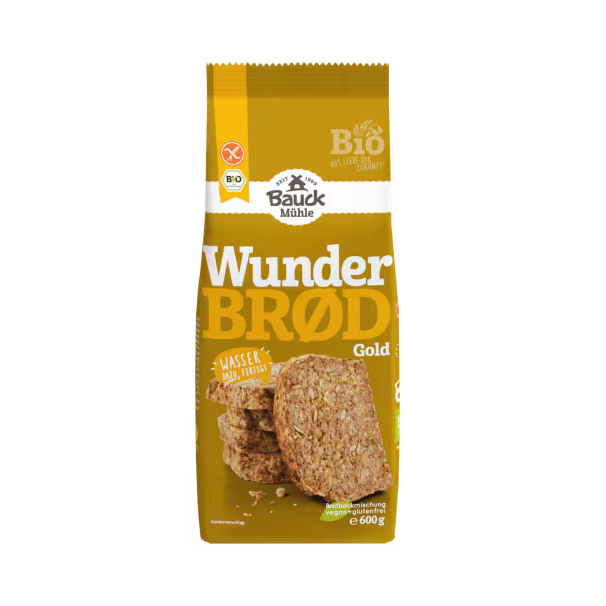 Mélange pour pain Wunderbrød Gold sans gluten bio 600g