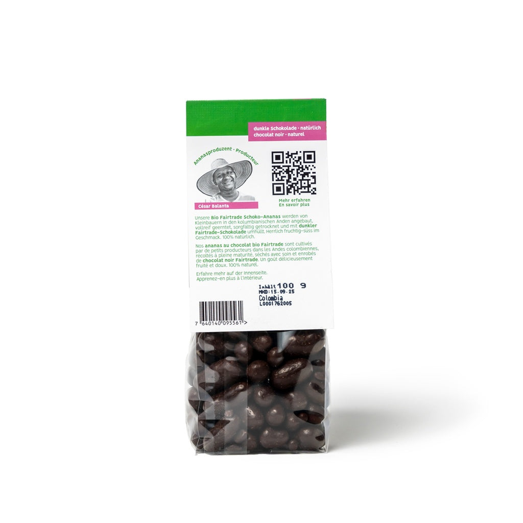 Schoko Ananas Fairtrade & Bio 100g