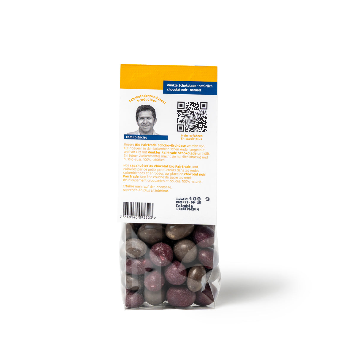 Schoko Erdnüsse Fairtrade & Bio 100g