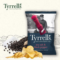 Tyrrells Chips Sea Salt & Black Pepper 150g