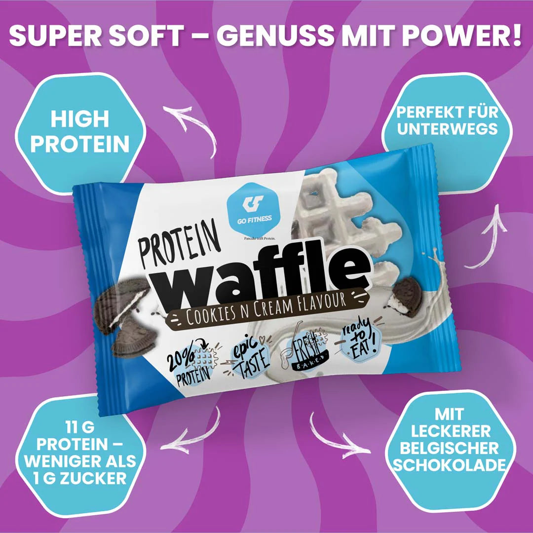 Protein Waffle Cookies & Cream 50g