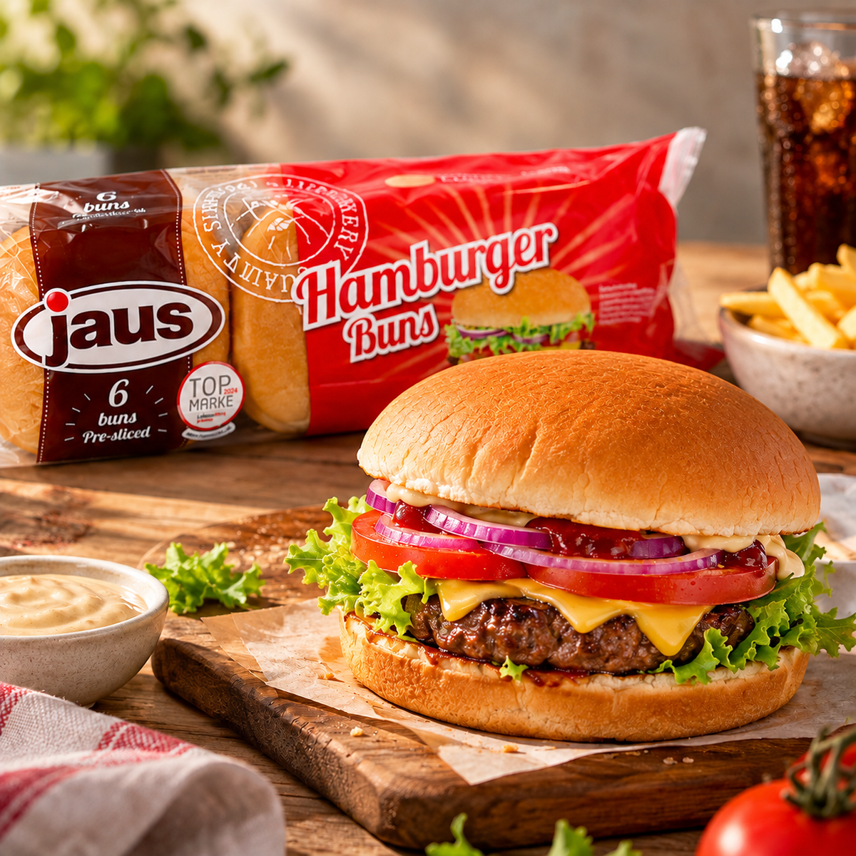 Burger Buns, 6-pack - 300g