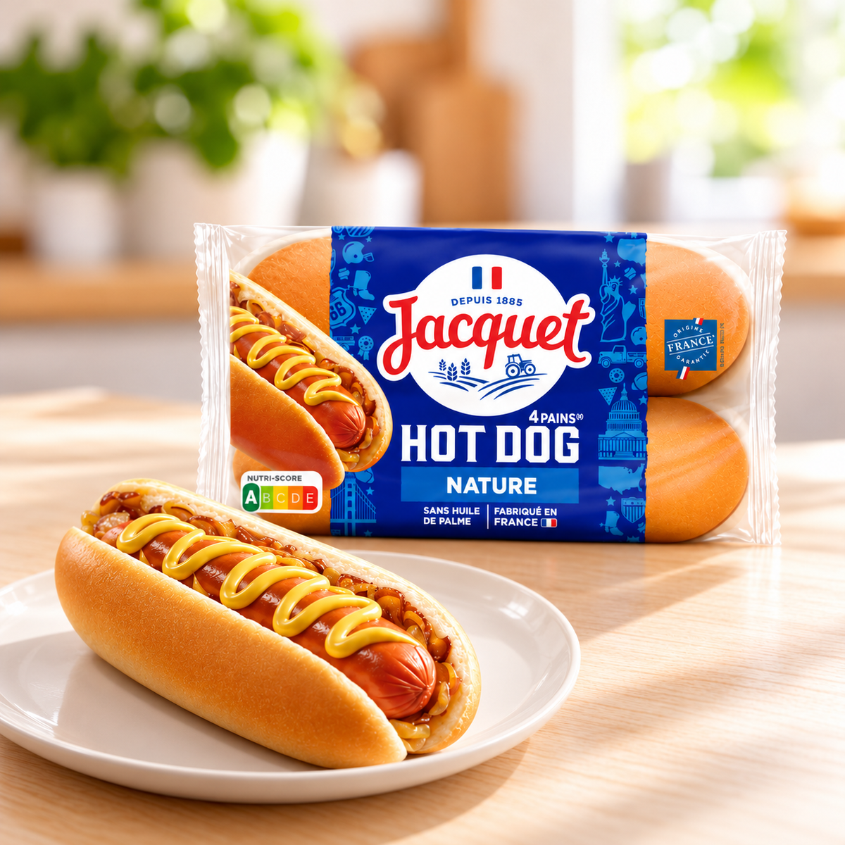 Hot Dog Brot 4er Pack - 240g