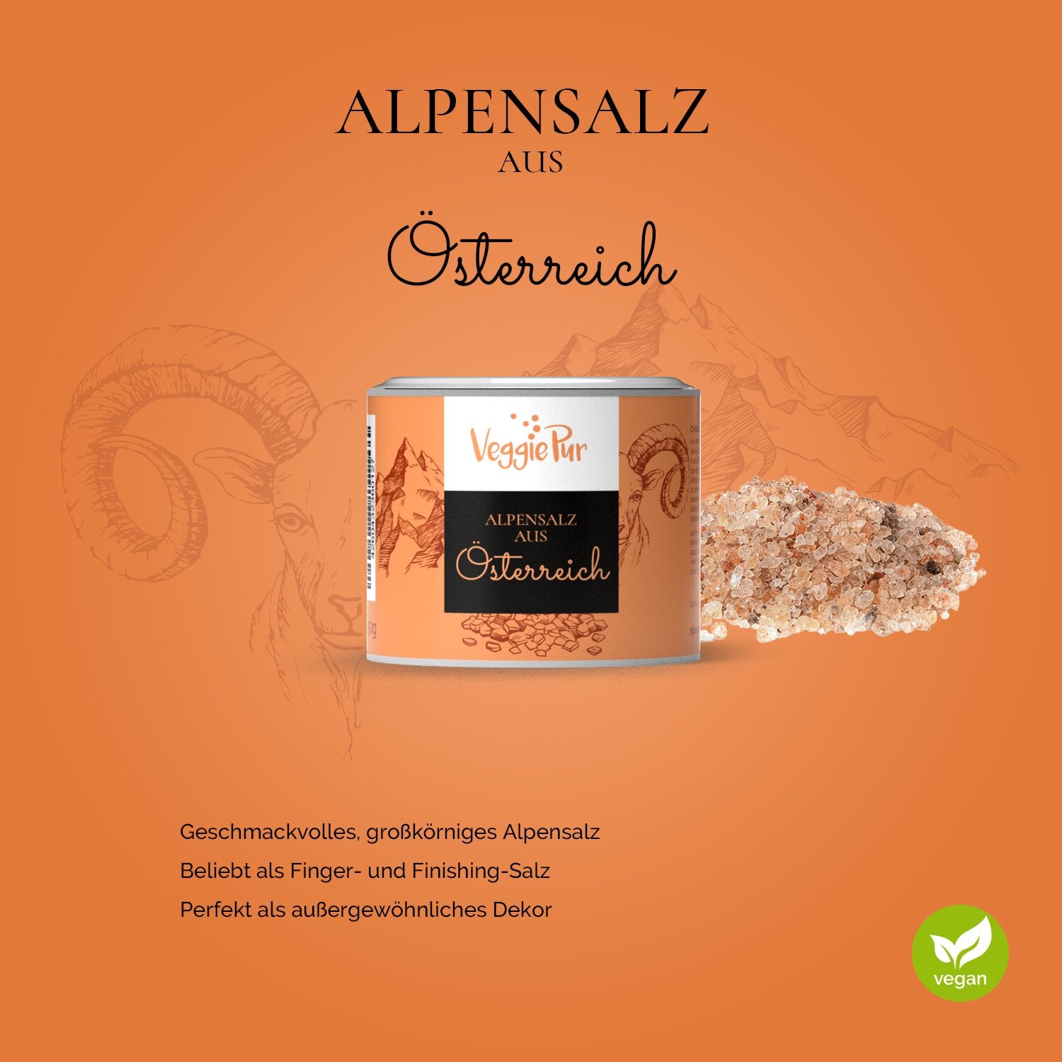 Alpine salt from Austria 150g 