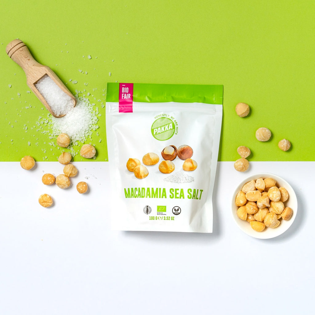 Macadamia geröstet mit Meersalz Bio 100g